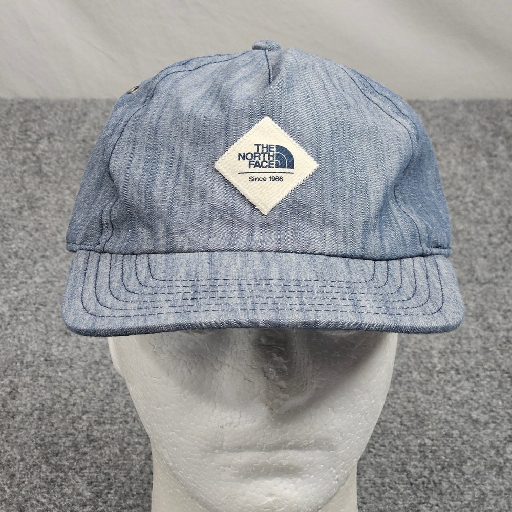 The North Face Hat One Size Blue Chambray Strapback Outdoor Gorpcore Coastal